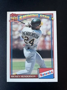 1991 Topps - All-Star #391 Rickey Henderson - Picture 1 of 2