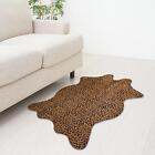 Abstrakter Leopard Bereich Teppich rutschfest robust Polyester Fußmatte für Schlafzimmer