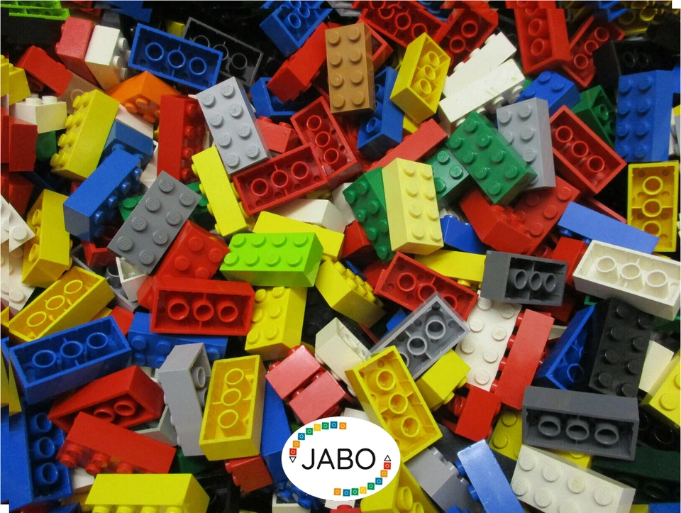 100 LEGO Grundbausteine Bausteine Basic 2x4 bunt gemischt Sammlung 3001 - Bild 1 von 1