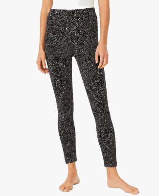 NUEVO Leggings Ann Taylor M Para Mujer Negro Estrella Manchada Esencial  Foto 1 de 4