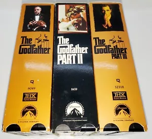 The Godfather Trilogy Collection Parts I,II,III VHS, 6-Tape Set Full-Set CIB 🎬 - Picture 1 of 23