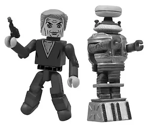 LOST IN SPACE SAN DIEGO COMIC CON EXCLUSIVE MINI MATES FIGURES DR SMITH & ROBOT - Picture 1 of 3