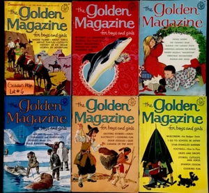 GOLDEN MAGAZINE Lot#6 of 6 Children's Activities Stories Games Holiday Puzzles - Picture 1 of 11