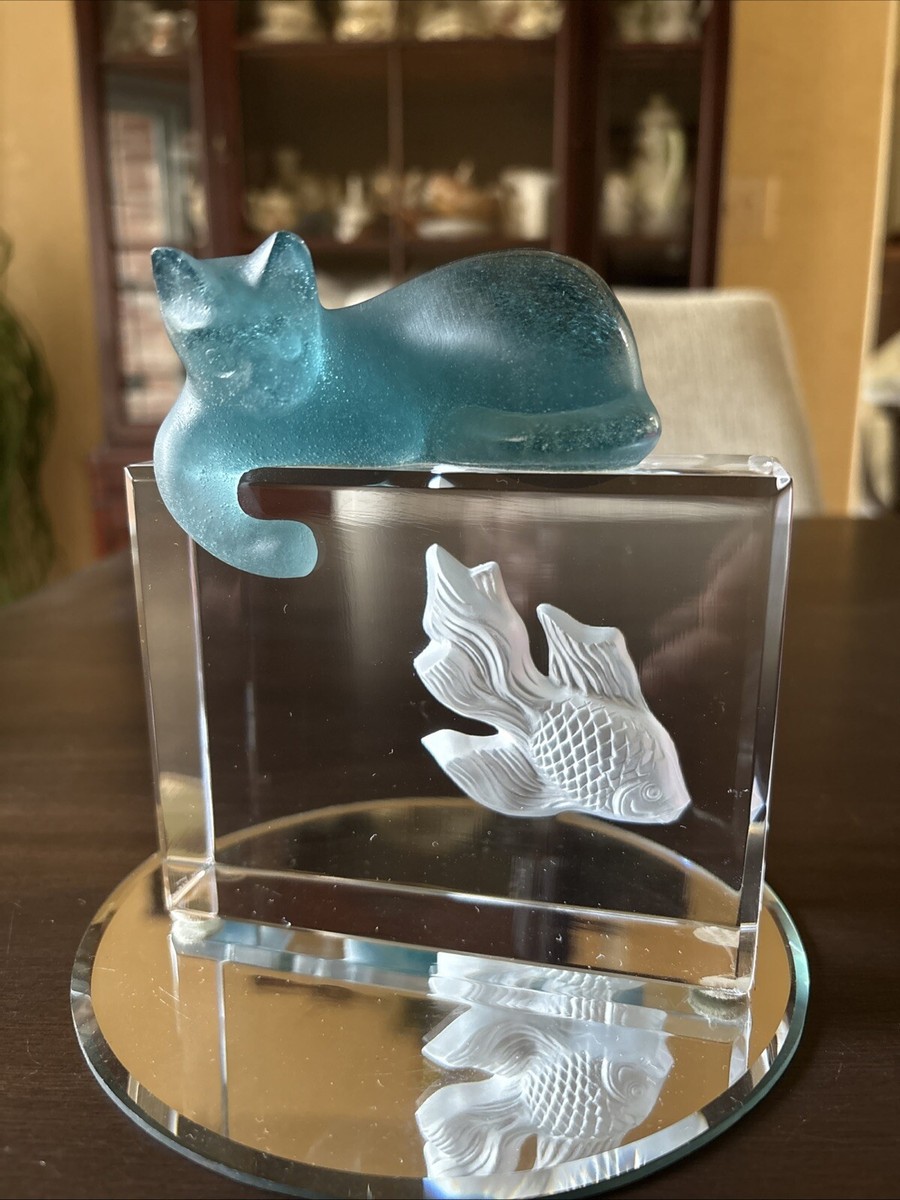 フランスの伝説的なガラスブランドDaum社の「クリスタルの猫」 Daum Cat for sale | eBay