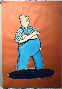 BRUNO HEITZ - Dessin original LE BOLET DE SATAN - 60 x 40 cm - Picture 1 of 1