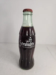Botella de Coca-Cola 100 años STRAUB'S fine Grocers desde 1901 - Imagen 1 de 6