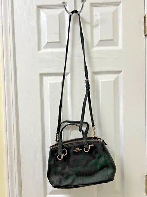 Coach F57523 Mini Christie Carryall, crossgrain, Blk, GUC - Image 1 of 4