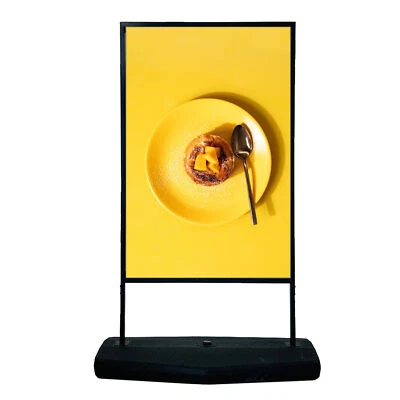 4UMEDIA-DISPLAYS Sign Holder 23⅔"x35½" Floor Stand Indoor and Outdoor Sidewalk Refillable Water