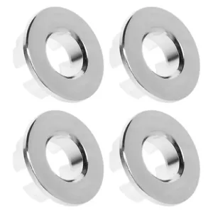 4Pcs Bathroom Sink Overflow Caps Round Overflow Drain Covers Round Hole Covers - Picture 1 of 12