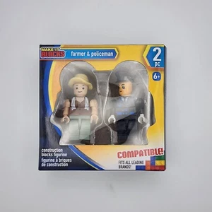 Make It Block Farmer Policeman Construction Blocks Figurine Bricks Action Figure - Picture 1 of 2