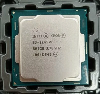 Intel Xeon E3-1245 V6 LGA-1151 CPU Processor 3.70 GHz 4-Core 8MB 73W GPU P630 - Image 1 of 4