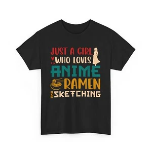 Anime Universe T-Shirt | Manga Vibes Tee | Just a Girl who loves Anime Shirt - Picture 1 of 61