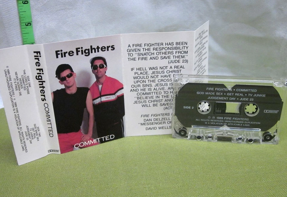 FIRE FIGHTERS Committed cassette tape Christian rap 1989 hip hop Lord’s Posse - Image 1 of 1