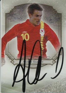 AARON RAMSEY ARSENAL JUVENTUS TITANS 7/20 FUTERA 2014 AUTOGRAPH CARD - Picture 1 of 1