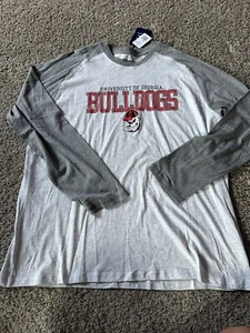 Champion NCAA University Of Gorgia Bull Dogs BaseBall Long Sleeve Tee Unisex 2XL - Picture 1 of 16