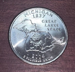 2004-D - Michigan - U.S. State Quarter- UNC from US Mint - Picture 1 of 2
