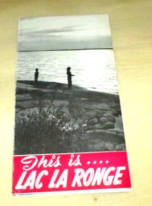 VINTAGE PAMPHLET LAC LA RONGE SASKATCHEWAN CANADA 1950 - Picture 1 of 4