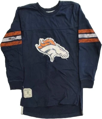 Camisa Jersey Reebok Denver Broncos Vintage Logo Juvenil Manga Larga Foto 1 de 4