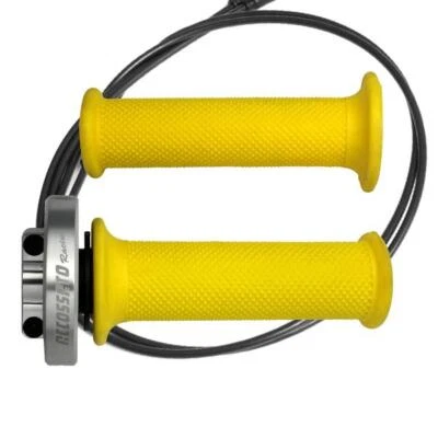 Accossato silver quick throttle control grips gold Yamaha YZF R1 2009-2014 Foto 1 de 4