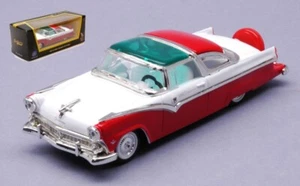 MODELLINO AUTO STATICO DIECAST FORD CROWN VICTORIA 1955 ROSSO/BIANCO SCALA 1:43 - Foto 1 di 5