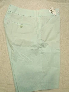 Peter Millar Stretch Cotton Blend Aqua Blue Pincord Golf Shorts NWT sz 6 $89.50 - Picture 1 of 4