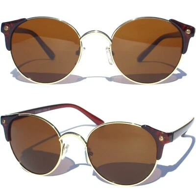 Gafas de sol estilo medio marco ojo de gato retro steampunk inspiradas en la colección gafas de sol Foto 1 de 4