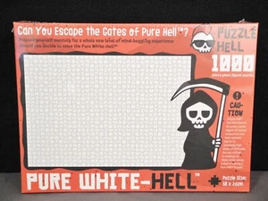 NIB Pure White-Hell 1000 Micro Piece Jigsaw Puzzle in Box, 38cm x 26cm - Picture 1 of 3