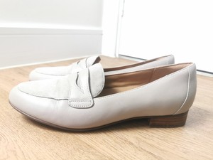 grey leather shoes ladies