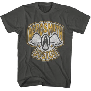 Aerosmith Vintage Logo Boston Herren T-Shirt Rock Band Musik Merch - Bild 1 von 5