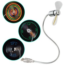 Hama USB Ventilator mit LED Anzeige Laptop Notebook Zubehör flexibel USB Fan Neu