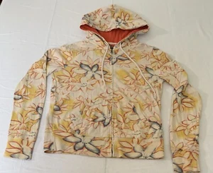 Lucky Brand Hoodie Multicolor Floral Long Sleeve Full Zip Size Small C5 - Picture 1 of 3