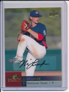 2009 Upper Deck USA National Team Mike Leake #USAB-ML AUTOGRAPH AUTO - Picture 1 of 1