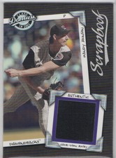 2001 Donruss Class of 2001 Scrapbook Baseball Card #SB14 Randy Johnson/500 Jsy