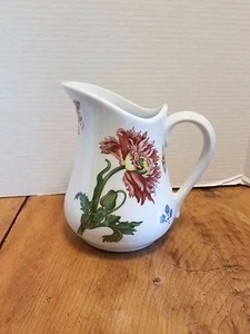 Vintage BIA Cordon Bleu Flowers butterflies Juice Milk Pitcher 7" - Bild 1 von 5