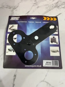 CARAVAN/MOTORHOME/TRAILER  MAYPOLE  MP092 MOUNTING PLATE - DOUBLE SOCKET - - Picture 1 of 1