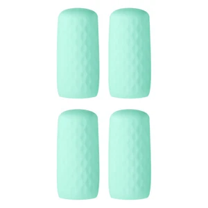Pack de 4 fundas de silicona para botellas para viajes, mangas elásticas elásticas elásticas, verdes - Imagen 1 de 7