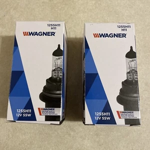 2 PCS Wagner Lighting 1255H11 Cartoner Standard Capsule - Halogen Box Headlamp - Picture 1 of 4