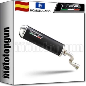 tubo de escape homologado aluminio negro gpr por kymco xciting 500 2005 05 - Imagen 1 de 3