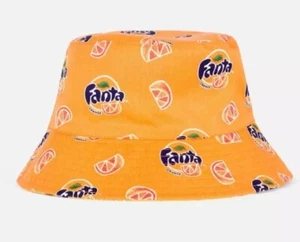 Fanta Fischerhut orange & zitrone wendbar Festival Primark neu Etikett - Bild 1 von 2