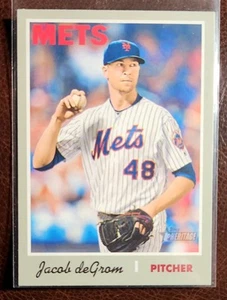Jacob deGrom 2019 Topps Heritage Short Print #419 Mets - Picture 1 of 2