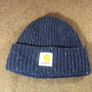 Carhartt Anglistic Beanie Wioly Hat Fishing , One Size Medium Speckled Blue VGC - Picture 1 of 9