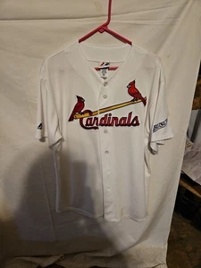 St. Louis Cardinals SGA White Button Jersey Men's L Jose Oquendo COOL BASE - Picture 1 of 11