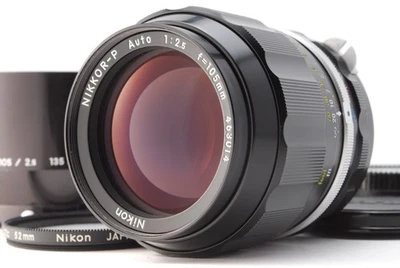 [ TOP MINT w/ Hood ] Nikon NIKKOR-P Auto 105mm f/2.5 Non Ai Lens From JAPAN #014 - Image 1 of 4