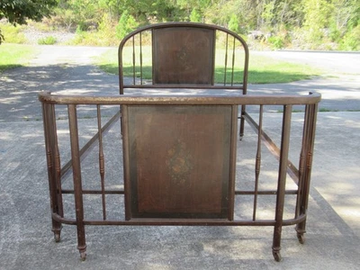 Antique Iron Bed Frame - Image 1 of 4