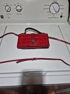 Brighton Richmond Moc Croc Vintage Cross Body Wallet Geldbörse Leder Qualität  - Bild 1 von 16