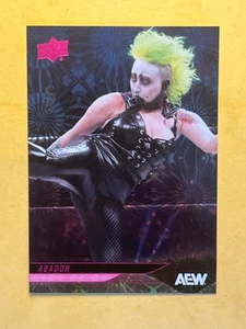 2025 Upper Deck AEW - Abadon #1 Pink Pyro 20/79 - Bild 1 von 4