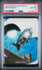 1992 SkyBox Marvel Masterpieces Moon Knight #51 PSA 10 GEM MINT LOW POP - Picture 1 of 3