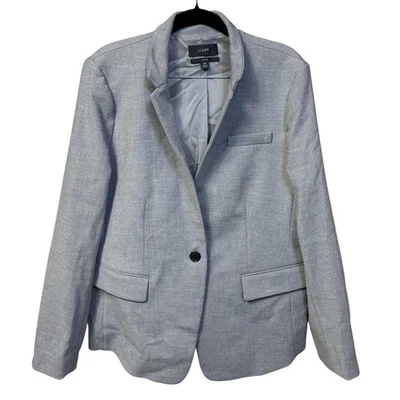 J. Chaqueta Blazer Crew Mujer Regent Talla 16 Gris Oficina Preppy Academia Carrera Foto 1 de 4
