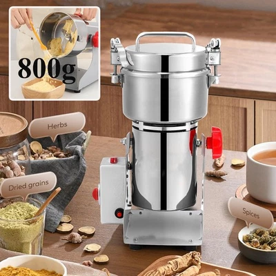 3500W Elektrische Getreidemühle Superfein Edelstahl Mühle für Gewürze/Kräute DE - Bild 1 von 4
