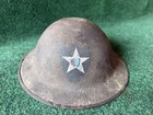 Original WW1 US AEF 2nd INFANTRY DIVISION M1917 HELMET